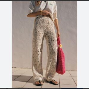 Beautiful cream, off-white lace, bohemian, Elegant Cream Lace Fabric